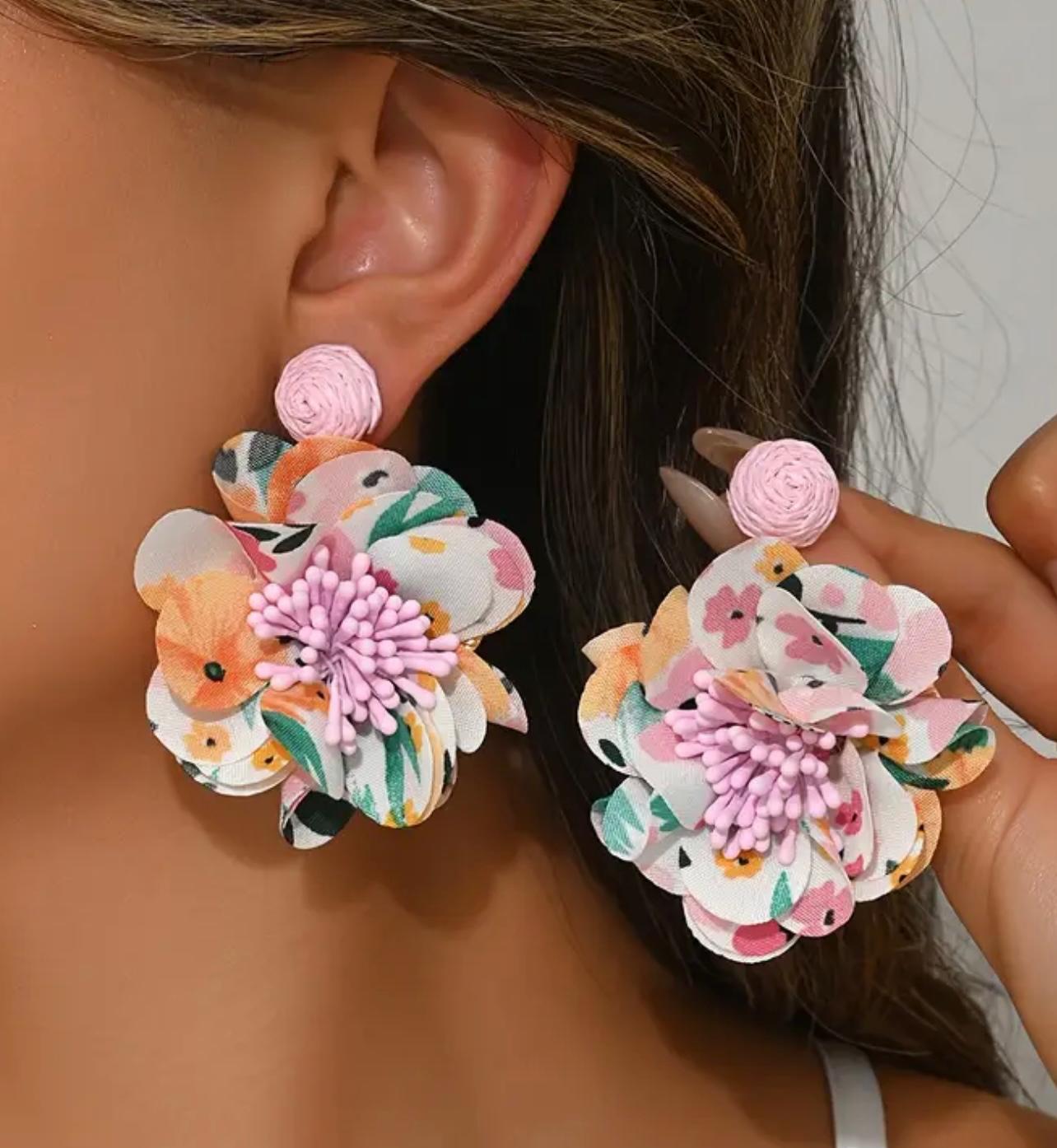 PENDIENTES FLOR PRIMAVERAL