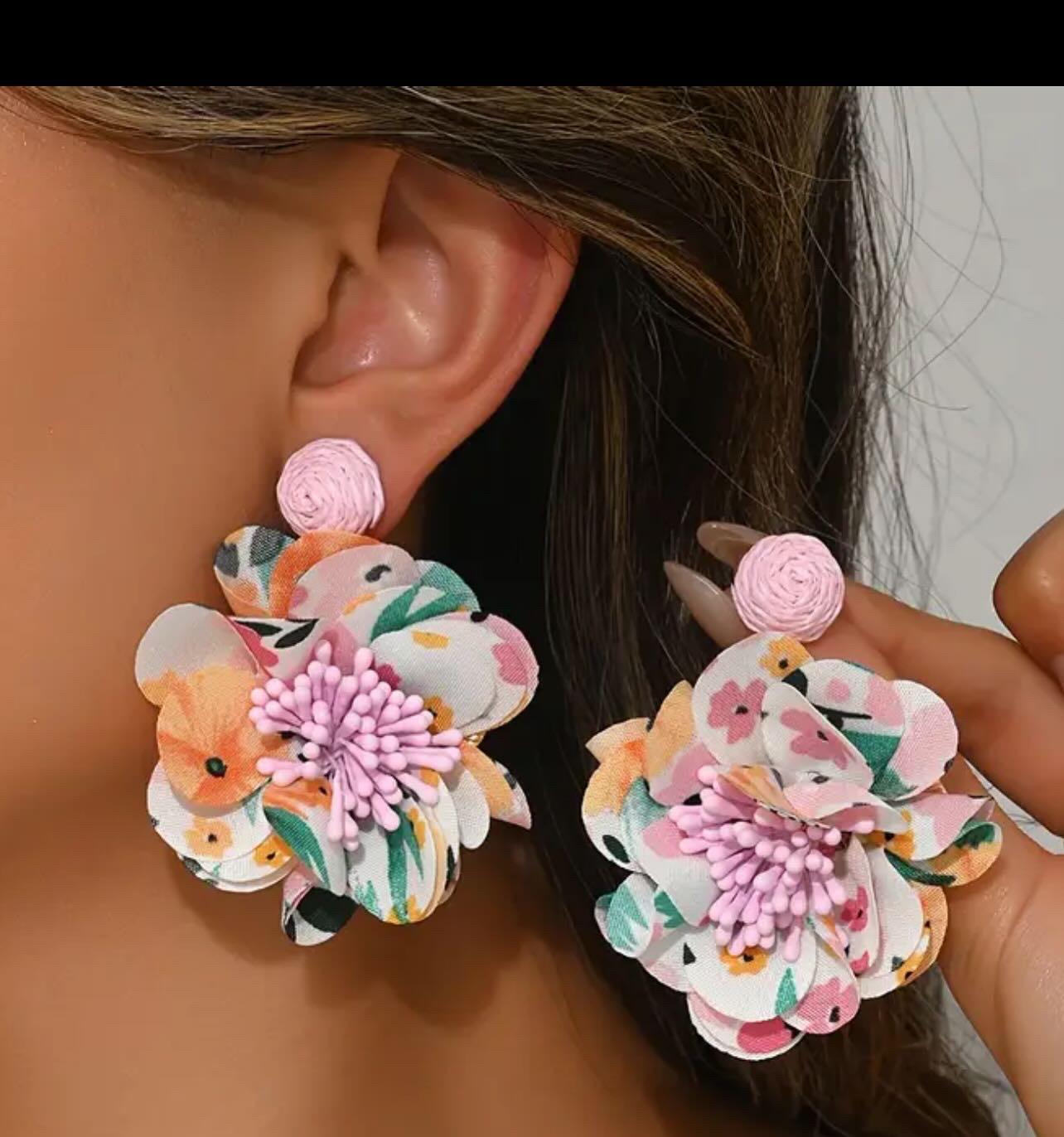 PENDIENTES FLOR PRIMAVERAL