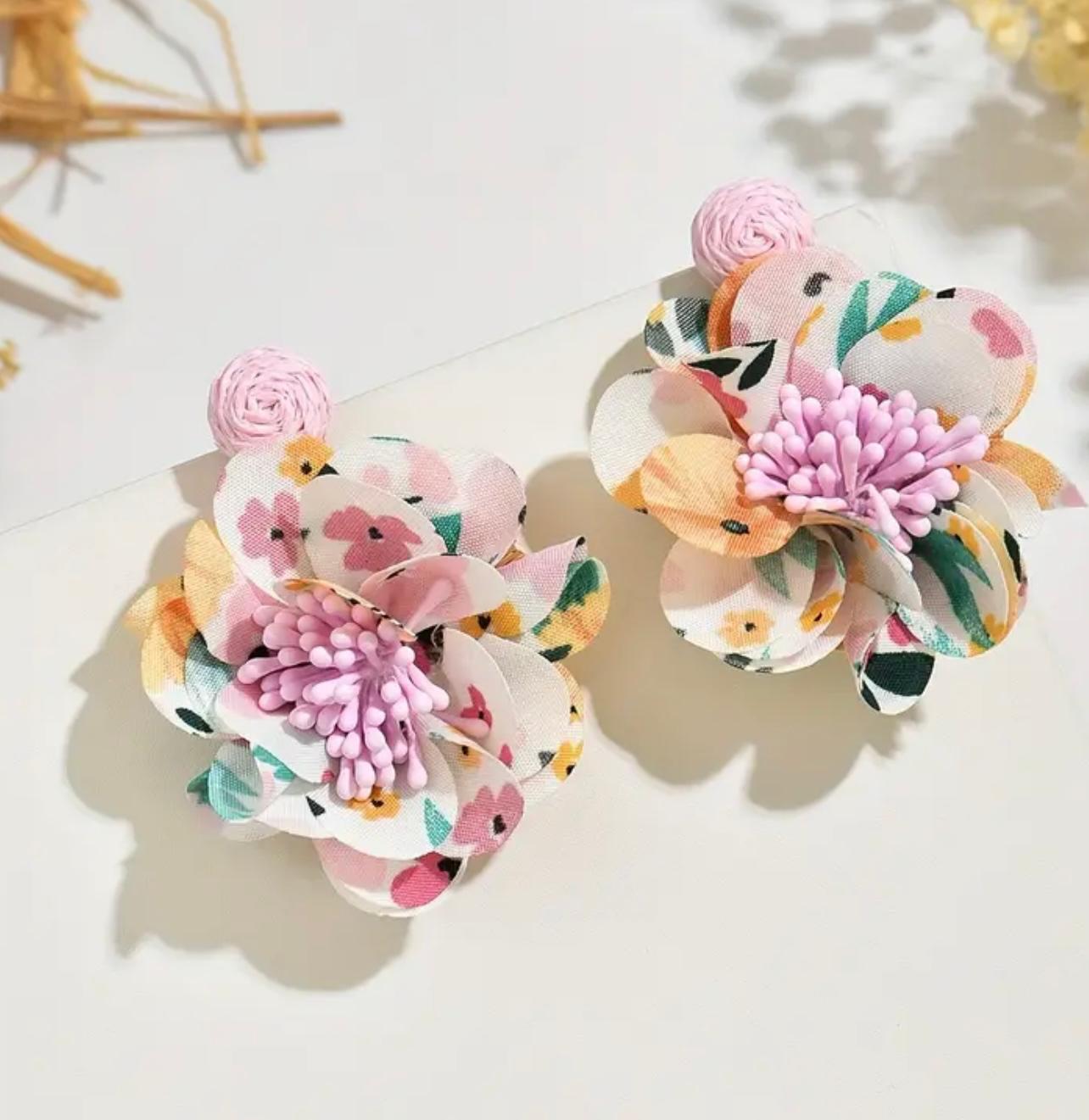 PENDIENTES FLOR PRIMAVERAL